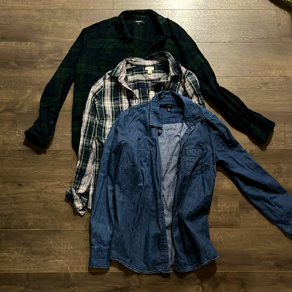 2 J. Crew & 1 Madewell Button Up | Size Mediums